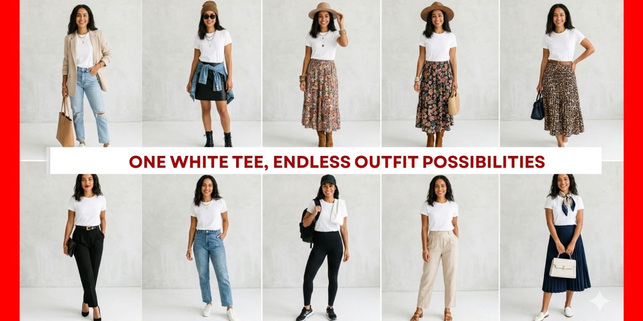 One White Tee, Endless Outfit Possibilities